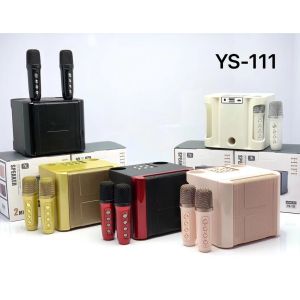 Loa karaoke YS-111 kèm 2 micro không dây chất lượng cao. Với thiết kế hoàn toàn mới lạ nhỏ gọn đẹp có đèn led mặt trước Kiểu dáng thiết kế hiện đại sang trọng. Bảo hành 12 tháng