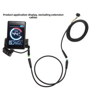 BG9T with 51cm Extension Cable Waterproof Connection Wires Rubber M8 Ebike Cable Wires High Quality E-Bike Display Male/Female Connector Electric Bicycles Accessories