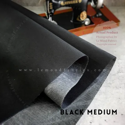 Le Mood Fabrics Bidang 44 Inch Medium Hard Fusible Interfacing Interlining Kain Gam Tebal