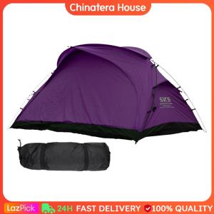 Outdoor Camping Tent with Mosquito Net Trekking Shelter Tent 2 Person Camping Sleeping Tent for Outdoor Hiking