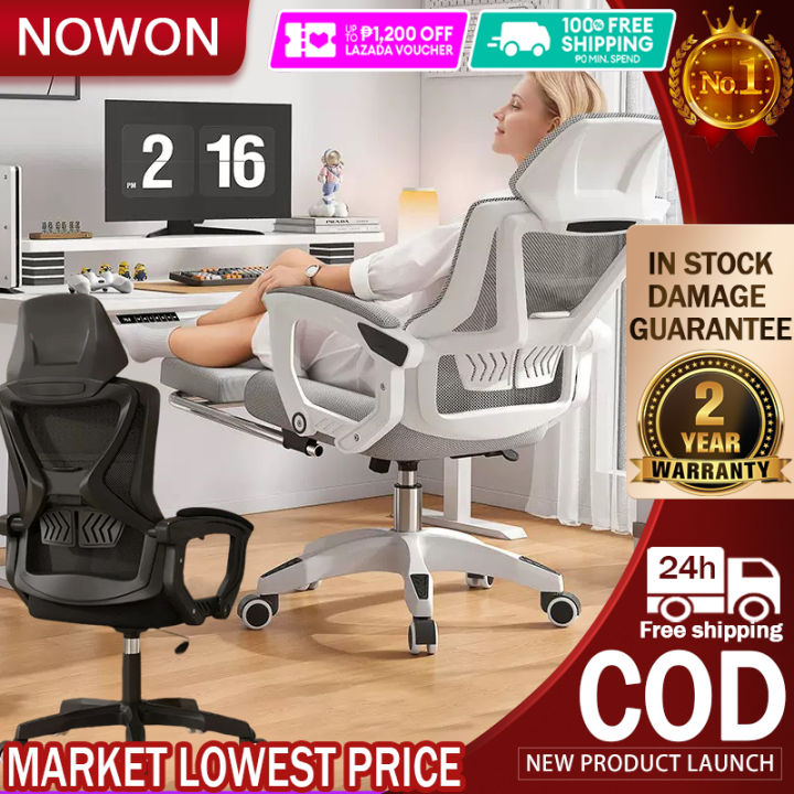 Computer Chair High Back Office Chair Ergonomic Comfort Reclining Chair ...