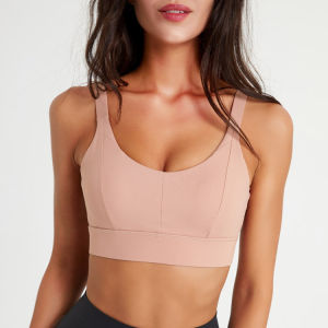 Yoga Sports Bra Shockproof High Strength Fitness Yoga Vest Fixed Pads Beautiful Back Fitness Bra for Women