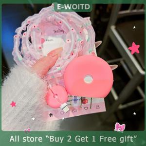 [COD] E-WOITD 3Pcs set Cute Hello Kitty Charger Data Cable Protector Cover For IPhone 16 15 18 20w Charging Cord Winder Decoration Accessories
