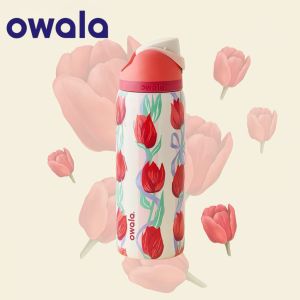 ready stock Original 【100% Authentic】Owala UO x Exclusive FreeSip  Water Bottle 24oz/32oz Leak-Proof with Built-in StrawBPA-Free