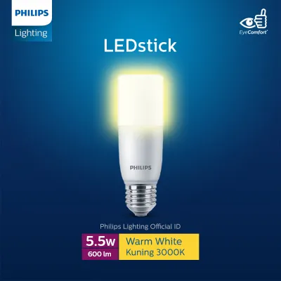 Philips Lampu LED Stick 5.5W E27 3000K Kuning