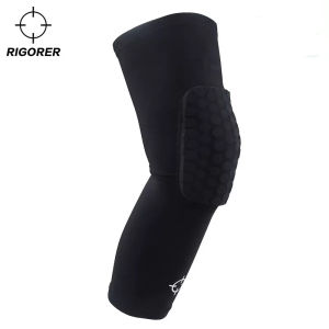 RIGORER Knee Pad for Basketball Honeycomb Anti-Collision Breathable Knee Protective Gear Mens and Women Non-slip High Density Elasticity Knee Support
