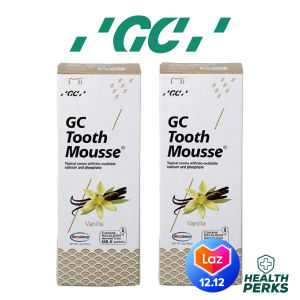 BUNDLE OF 2 GC TOOTHMOUSSE NO SUGAR TOPICAL CREME VANILLA 40G Expiry JUNE 2027