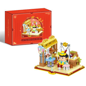 Mainan Block Rumah Mini Building Balok Lucu Toko 3D Puzzle Nano Block Hadiah Anak N19