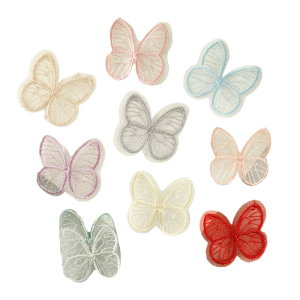 10 pcs phim hoạt hình bướm miếng dán ủi miếng vá đính động vật miếng vá sửa chữa thêu các bản vá lỗi cho trang trí túi