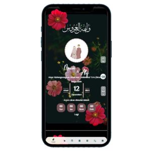Undangan Pernikahan Digital Syari Tema 010-017