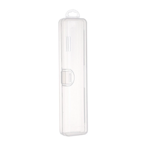 Multifunctional Travel Toothbrush Holder Clear Plastic Cosmetic Organizers Portable Storage Case for Bathroom Use