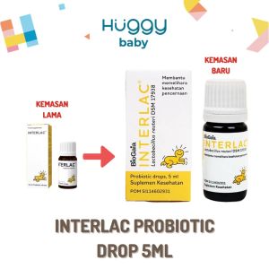 Interlac Probiotik Drops 5ml - Menjaga Kesehatan Saluran Pencernaan Bayi dan Anak