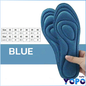YoPo Sports Insoles Soft Bottom Sports Insole Sponge Pad For Men And Women Size 35-46