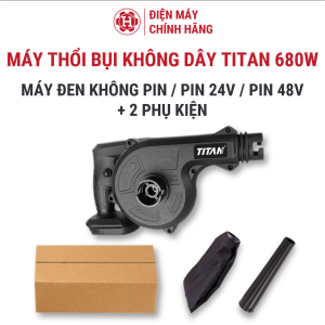 Máy thổi bụi cầm tay không dây công suất lớn Titan 680W