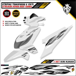 Striping variasi beat karbu sticker motif simple