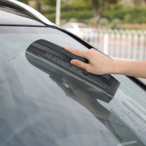 Soft Silicone Car Scraper Anti Scratch Handle Squeegee Window Mirror Glass Wiper Blade Tinted Tools