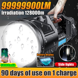 100x brighter than car lights🔦 super bright torch light rechargeable USB lampu suluh led torch light waterproof 手电筒 强光 远射 led flashlight lampu suluh paling terang dan jauh