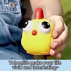 Squishy Toys Pop‑Eye Chick Owl Cute Animal Plastic For Fidget Stress Relief And Christmas Decorations And Gift for Girls