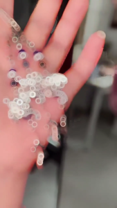 Creative Bear Inspired Phone Strap Belt Keychain Accessory Multifunctional Beaded Chain for Gadgets and Handbags