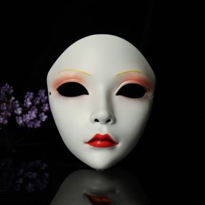 SIRENXI Flower Cosplay Geisha Dress Up Full Face Hanfu Cosplay Performance Funny Japanese Toy Halloween