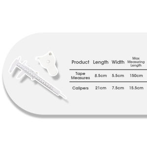 HamshMoc Pet Measurement Kit Accurate Tape And Caliper Portable Design Multi Purpose Use for Dog Cat All Breeds
