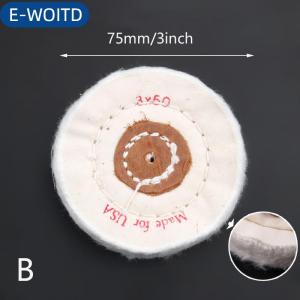 E-WOITD 3 4 5 6 7 8 bánh xe Buffing đánh bóng bánh xe bông Lint vải Buffing bánh xe vàng bạc trang sức gương đánh bóng bánh xe Flannelette