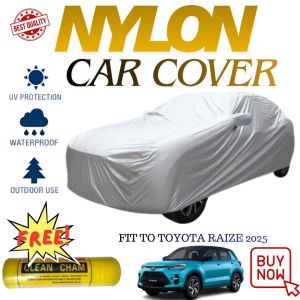 TFG TOYOTA RAIZE 2025 Waterproof Nylon Car Cover Lightweight For Regular SUV Car Protection With Chamois Towel