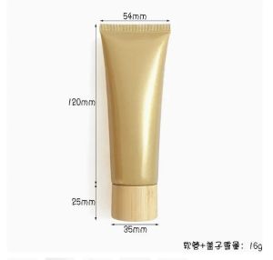10/30/50pcs Empty 50/60/80/100/120ml Squeeze Tube With Bamboo Cap Soft Tube Lotion /Cream Bottle Cosmetic Container
