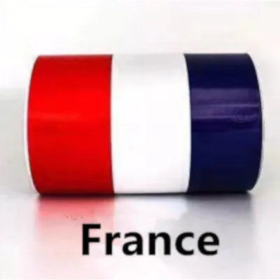 Car Stripe Sticker Three Tone Colour High Glossy Flag Strip Stickers Car Body Front Rear Bumper Engine Hood Bonnet Roof Vinyl Wraps Sticker Decal Decoration Accessories