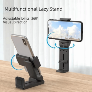 MZRTNZ 360 Degree Rotatable Airplane Mobile Phone Holder Adjustable Foldable Travel Phone Stand Hands-Free Multifunctional Desk Selfie Mount Airplane