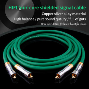 YYAUDIO High Quality RCA Male to Male Audio Cable 2328 99.998% Pure Copper HiFi Audio Cable RCA Interconnect Cable