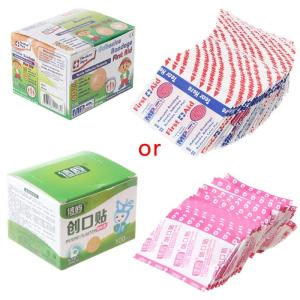 100pcs dính vòng vết thương thạch cao Viện trợ đầu tiên vòng hình tròn Băng 22mm