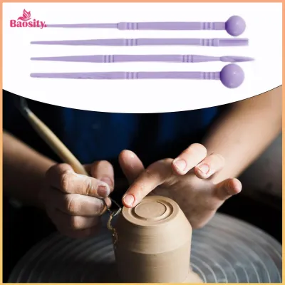 4Pcs Clay Tools Carving Tools DIY Beginner Portable Practical Crafting Sturdy Versatile Lightweight Sculpting Tools