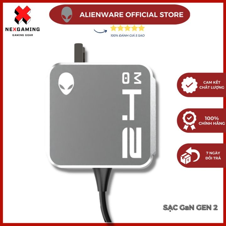 Sạc GaN Gen 2 Dell Alienware 240W-330W chứng chỉ 80Plus Titanium, thích ...