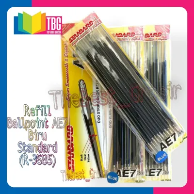 1 PACK (12 PCS) REFILL BOLPEN AE7 STANDARD /REFILL BALLPOINT AE7/REFILL PULPEN STANDARD