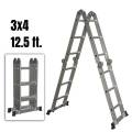 Cici。Aluminum Folding ladder Multi purpose 3x4 4x4 5x4. 
