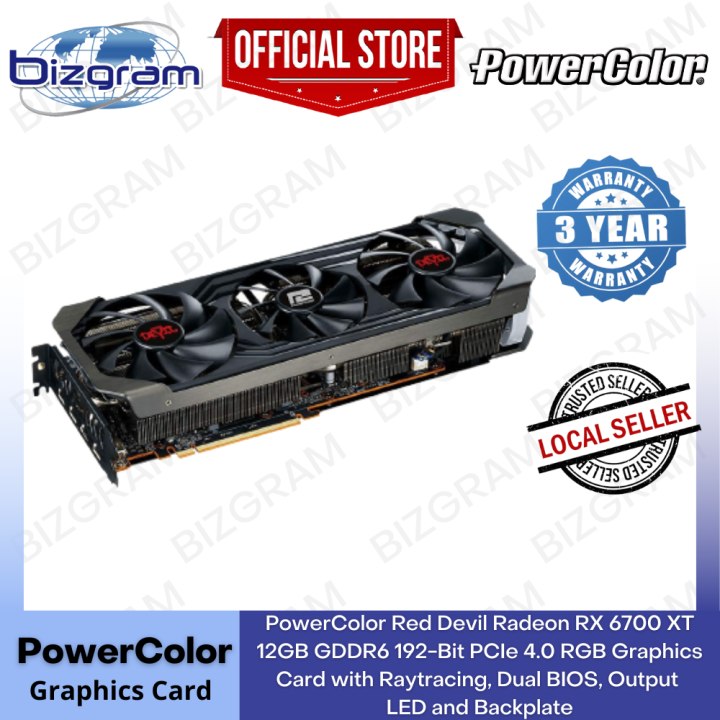 PowerColor Red Devil Radeon RX 6700 XT 12GB GDDR6 192-Bit PCIe 4.0 RGB ...