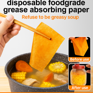 Disposable Soup Oil Absorbing Paper Food-Grade Roasting Paper Soup Fried Oil Filter Baking Paper Health Oil Filter Paper Oven Paper