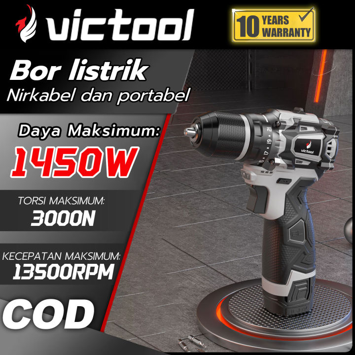 Bor listrik Bor tanpa kabel Cordless Drill bor Mesin bor listrik murah