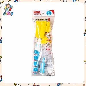 6Pcs Milk Bottle Sponge Brush Cleaning Set Multi Purpose Replaceable Bottle Nipple Multi-Piece Cleaning Set