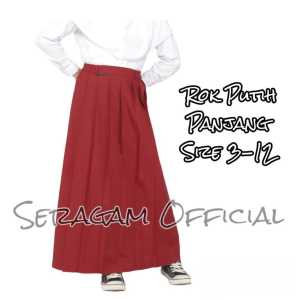 Rok Panjang Seragam Sekolah SD/MI Rok Rempel Panjang Sekolah SD Usia 6-13 thn