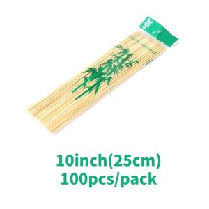2000pcs Disposable Wood Bamboo Sticks Sturdy Food Skewer Barbecue Fruit Stick For Party Buffet Cooking