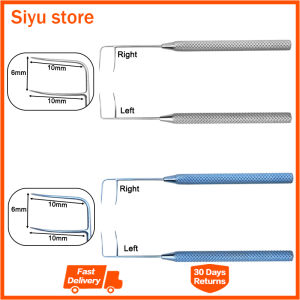 GREATLH Autoclavable Trabeculotome Set Fine Head Ophthalmic Tools Kit Stainles Steel Titanium Material 2pcs/set