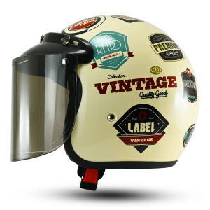 Helm Bogo Wanita Motif Keren Kekinian Dewasa Retro Motor SNI