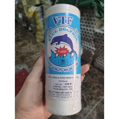 Chỉ VTF (250g Nhiều Số) - 1 Cuộn Chỉ Nylon (Đan Lưới Khâu Lưới Vá Lưới Đan Chài Dây Dù Thả Diều Blue Dolphin...)
