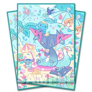 60PCS PTCG Foil Card Sleeves Anime Q Version Charizard Trading Card Protector Holographic Shield Outer Cover MTG/PKM 67x92mm2026