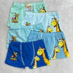 5pcs/set Kid 3-9T Milksilk Cartoon Panties Underwear