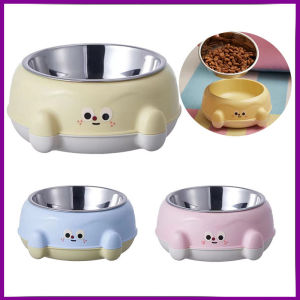 Dog Bowl Detachable Cat Bowl Anti-skid Stainless Steel Feeding Bowl Makanan Bekas Makanan Kucing