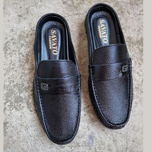 Giày Sục Nam Da Bò Cao Cấp Đế Cao Su Êm Mềm Mẫu Mới Sang Trọng Lịch lãm