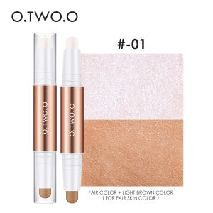 O.TWO.O Contour Stick Double Head Contour Pen Waterproof Matte Finish Highlighters Shadow 4 Colors 2 IN 1 Contouring Pencil Cosmetics for Face